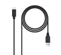 Cable USB 3.1 GEN2 10Gbps 3A Nanocable USB-C/M para USB-A/M 0.5 M Negro