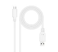 nanocable cable usb 3.1 gen2 usb-ca 05 m blanco