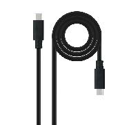 Nanocable Cable USB 10.01.4101-L150 USB 3.2 Gen2x2 USB-C a USB-C 20Gbps 5A/100W 4K/60Hz Negro 1.5 m