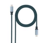 Nanocable cable usb 3.2 gen2x2 20gbps 5a/100w, 4k/60hz, usb-c/m-usb-c/