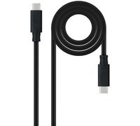 Nanocable Cable USB 3.2 Gen2x2 20Gbps 5A/100W 4K/60Hz USB-C/M-USB-C/M 3 m Negro