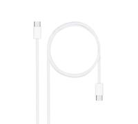 Nanocable 10.01.6002-CO Cable USB 2.0 Tipo-C 60W 480Mbps 2m Blanco