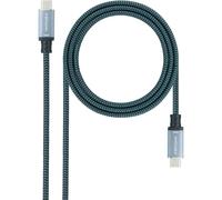 Nanocable Cable USB-C 3.1 Macho/Macho 1.5m Gris/Negro