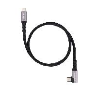 Nanocable Cable USB-C 3.2 GEN2 Acodado 100W 0.5 M