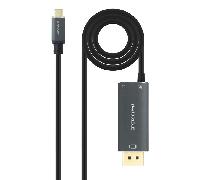 Nanocable Cable USB-C/M-DP/M+USB-C/H PD 1.8M