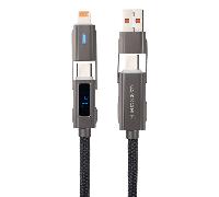 Nanocable Cable USB-C+USB-A/M-LIGHTNING+USB-C/M 1M
