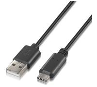 Cable USB 2.0 Nanocable 10.01.2102/ USB Tipo-C Macho - USB Macho/ 2m/ Negro
