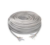 Nanocable Bobina de cable de red RJ45 UTP CAT6 AWG24 100% Cobre 305 m Gris