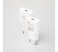 Cargador de pared nanocable 10.10.2021/ 1xusb tipo-c/ 20w/ blanco