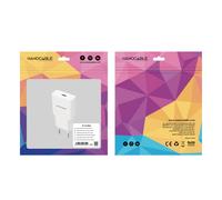 Cargador de pared nanocable 10.10.2024/ 1xusb tipo-c/ 25w/ blanco