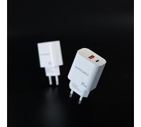 Nanocable - Cargador USB-C/PD + USB-A/QC 30W, Blanco
