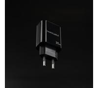 Nanocable - Cargador USB-C/PD + USB-A/QC 30W, Negro