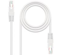 Cable De Red Latiguillo Rj45 Utp Cat6 Awg24 0.25 M Blanco Nanocable