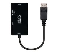 Nanocable - Conversor 3 en 1 Displayport 1.2 a VGA / DVI / HDMI 4K 15 cm