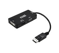 Nanocable conversor displayport a vga / hdmi, 3 en 1, dp 1.2/m-vga/h-h
