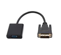 NANOCABLE CONVERSOR DVI 24+1 A VGA HDB15 M/H 0.10M Negro 10.16.2008-BK