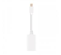 NANOCABLE 10.16.0102-W - Conversor Mini DisplayPort a HDMI, mDP/M-HDMI A/H, Macho-Hembra, Blanco, 15cm
