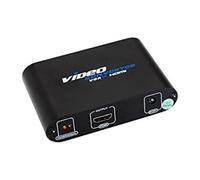NanoCable 10.16.2101-BK - Conversor SVGAcon audio a HDMI con alimentación, SVGA/H+JACK 3.5/H-HDMI A/H, negro