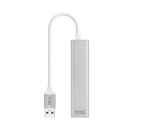 Nanocable conversor usb 3.0 a ethernet gigabit + 3xusb 3.0, plata, 15