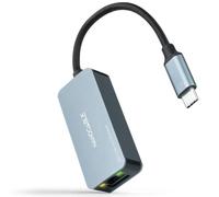 Nanocable conversor usb-c 3.2 gen1 a ethernet 2.5g, aluminio, gris, 15