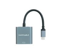 Adaptador NanoCable USB-C M para VGA F 10 CM Gris