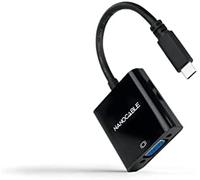 Nanocable Adaptador 10.16.4101-BK USB Tipo-C macho a VGA hembra 10 cm negro