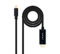 Nanocable Conversor USB-C/HDMI Negro, 5 m