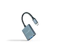 Nanocable Conversor USB-C/M a VGA/H Aluminio 10cm