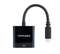 Nanocable Adaptador 10.16.4101-BK USB Tipo-C macho a VGA hembra 10 cm negro