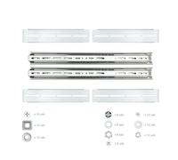 Nanocable - Guías laterales telescópicas para Caja Rack de 19""