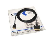 NanoCable 10.15.0503 - Cable DVI a HDMI, Macho-Macho, DVI18+1/M-HDMI A/M, Negro, 3mts