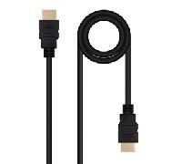 Cable HDMI 2.0 4K Nanocable 10.15.3801-L150/ HDMI Macho - HDMI Macho/ 1.5m/ Negro