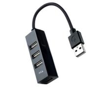 Nanocable Hub 10.16.4404 – 4 puertos USB 2.0 – 15 cm – Negro