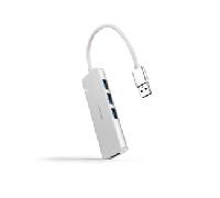 Nanocable Hub USB 3.0 4 x USB 3.0 10cm. Gris 10.16.4602