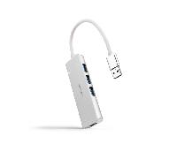 nanocable hub usb 3.0 4 x usb 3.0 10cm. gris