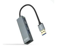 Nanocable hub usb 3.0 4xusb3.0. usb-a/m-usb 3.0/h - aluminio - 10 cm -