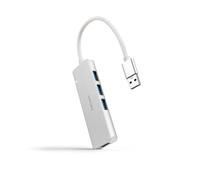 Nanocable hub USB 3.0 con 4 puertos USB 3.0 10 cm gris