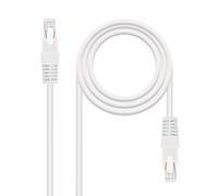 Nanocable Latiguillo RJ45 CAT.5E UTP Blanco 1.0m - Cable de Red