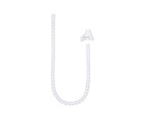 Nanocable Organizador cables flex. 25mm 1 M Blanco