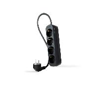 nanocable regleta de enchufes 4 tomas 1.4 m negro