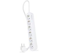 Nanocable regleta de enchufes con 6 tomas, 1.4 m, blanco