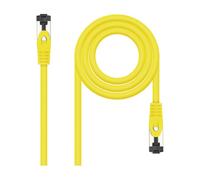 Cable de Red RJ45 SSTP Nanocable 10.20.2000-L25-Y Cat.8.1/ 25cm/ Amarillo