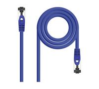 Cable De Red Latiguillo Sstp Cat8.1 Awg26 0.25 M Azul Nanocable