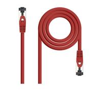 Nanocable 10.20.2000-L30-R - Cable de Red Latiguillo RJ45, Cat.8.1, 2GHz, LSZH, SSTP, AWG26, Rojo, 30 cm