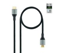 Nanocable UHD 8K Macho-Macho 1.5m Oro Negro