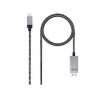 Nanocable Cable Conversor USB-C Macho a DisplayPort Macho 1.8m Negro