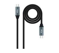 Nanocable 10.01.4300-COMB - Cable USB 3.2 Gen2x2 20Gbps 5A/100W 4K/60Hz USB-C/M-USB-C/M, 1 m