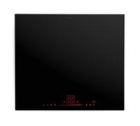 Klarstein NanoGlow Placa Inducción 60 cm - 4 Zonas Flexibles, 7400W con Potenciadores, Controles Deslizantes Ocultos, Bloqueo Infantil & Indicador Calor Residual, Cristal Nanorrevestido