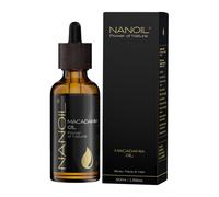 Aceite de macadamia Nanoil Macadamia Oil 50ml - natural, prensado en frío y sin refinar para el cuidado de la cara