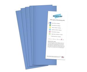 NANOLAP PSA - 5 piezas de papel de pulido adhesivo de 40 micras (grano 300), papel de lija fino de microacabado de 4-1/4 x 11 pulgadas, película de lijado para sistema de afilado afilado aterrador